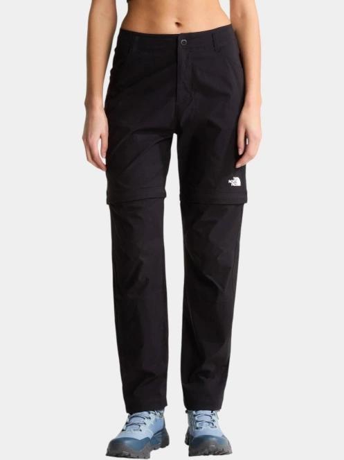 pantaloni de drumetie pt. femei The North Face W Exploration Reg Straight Convertible P negru 2