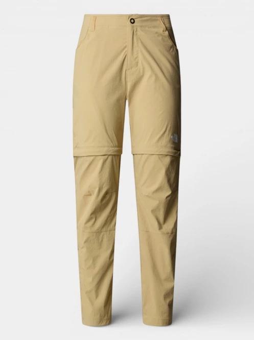 pantaloni de drumetie pt. femei The North Face W Exploration Reg Straight Convertible P maro 5