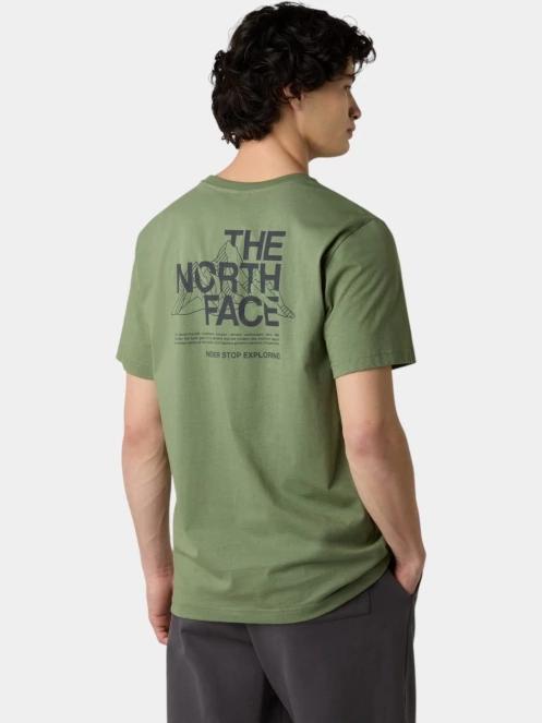 tricou cu maneci scurte pt. barbati The North Face M Mountain Sketch Ss Tee verde 3
