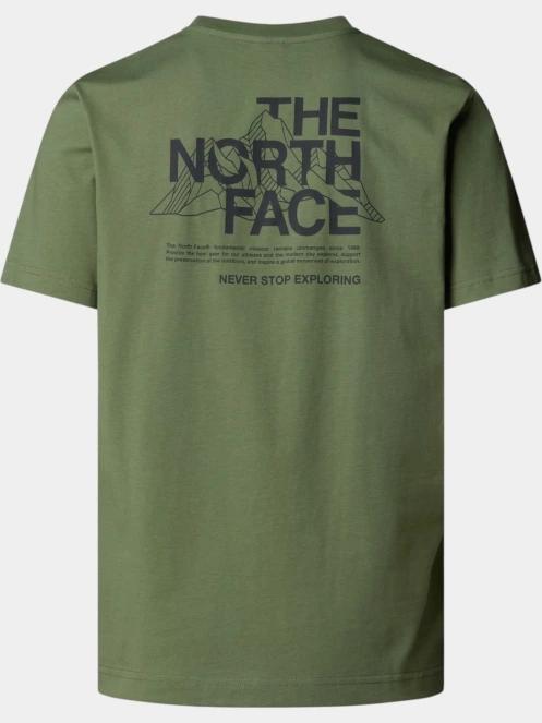 tricou cu maneci scurte pt. barbati The North Face M Mountain Sketch Ss Tee verde 6