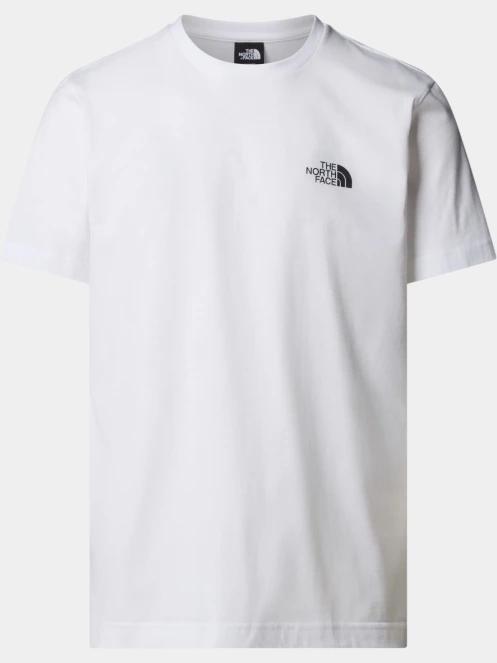 tricou cu maneci scurte pt. barbati The North Face M Mountain Sketch Ss Tee alb 2