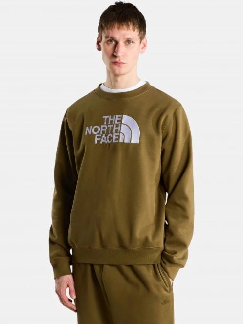 pulover pt. barbati The North Face M Tnf Essential Drew Peak Regular Crew oliv 2