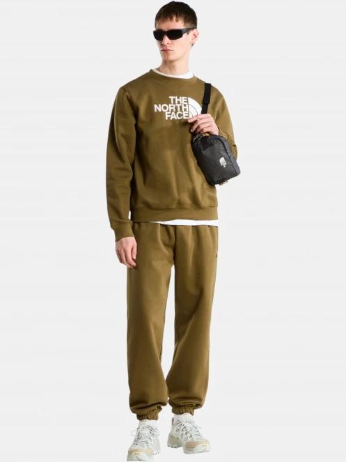 pulover pt. barbati The North Face M Tnf Essential Drew Peak Regular Crew oliv 4