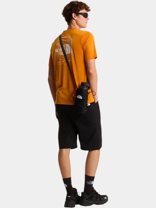tricou pentru sport, cu maneci scurte pt. barbati The North Face M Bitmap Logo Short Sleeves Tee-Graphic portocaliu 4