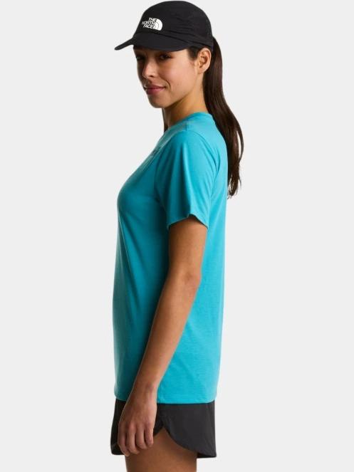 tricou pentru sport, cu maneci scurte pt. femei The North Face W Bitmap Logo Short Sleeves Tee-Graphic albastru 3
