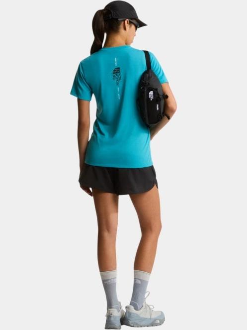 tricou pentru sport, cu maneci scurte pt. femei The North Face W Bitmap Logo Short Sleeves Tee-Graphic albastru 5