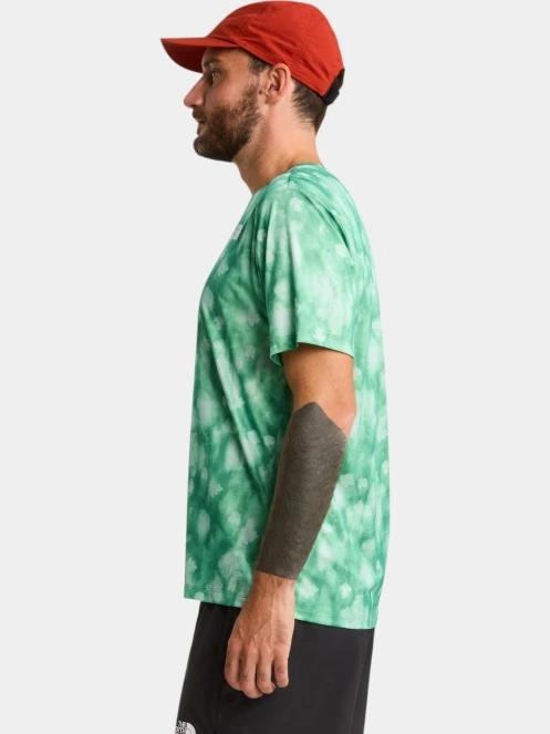 tricou pentru sport, cu maneci scurte pt. barbati The North Face M 24/7 Short Sleeve T-Shirt Reg-Print verde 3