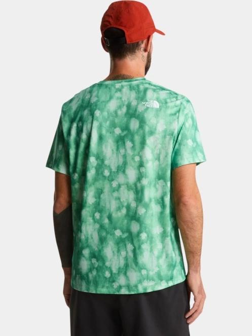 tricou pentru sport, cu maneci scurte pt. barbati The North Face M 24/7 Short Sleeve T-Shirt Reg-Print verde 4