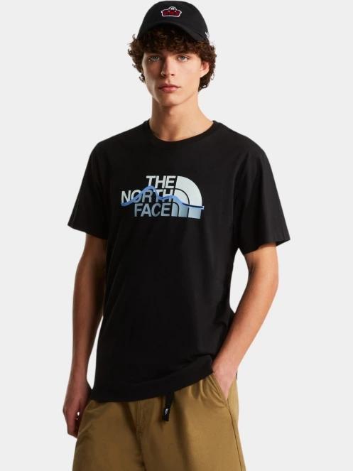 tricou cu maneci scurte pt. barbati The North Face M Mountain Line Regular Short Sleeve Tee negru 2