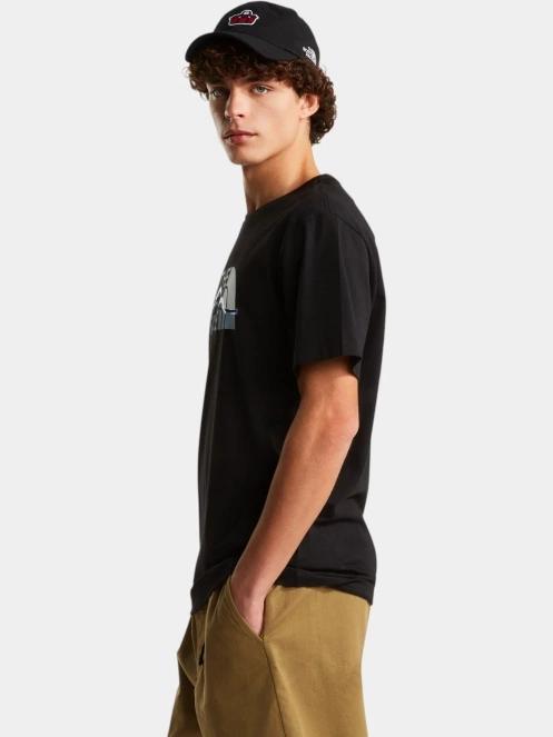 tricou cu maneci scurte pt. barbati The North Face M Mountain Line Regular Short Sleeve Tee negru 3