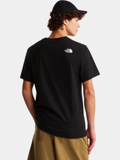 tricou cu maneci scurte pt. barbati The North Face M Mountain Line Regular Short Sleeve Tee negru 4
