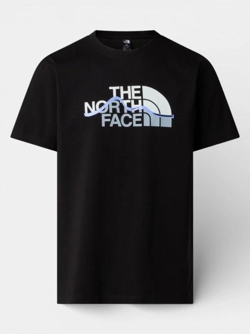 tricou cu maneci scurte pt. barbati The North Face M Mountain Line Regular Short Sleeve Tee negru 6