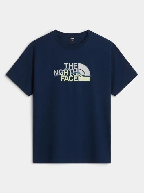tricou cu maneci scurte pt. barbati The North Face M Mountain Line Regular Short Sleeve Tee albastru inchis 5