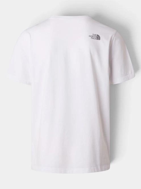 tricou cu maneci scurte pt. barbati The North Face M Mountain Line Regular Short Sleeve Tee alb 3