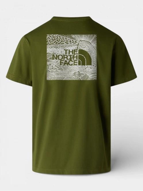 tricou cu maneci scurte pt. barbati The North Face M Box Nse Celebration Regular Short Slee verde 7