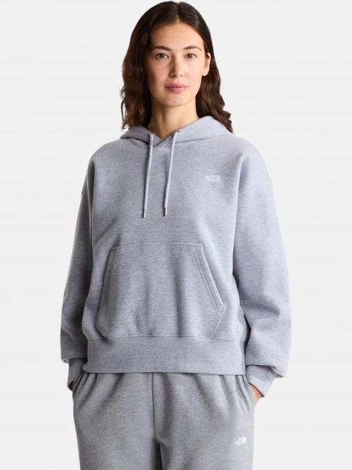 pulover cu gluga pt. femei The North Face W Tnf Essential Simple Dome Boxy Os Hood gri 2