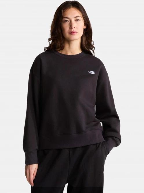 pulover pt. femei The North Face W Tnf Essential Simple Dome Boxy Os Crew negru 2