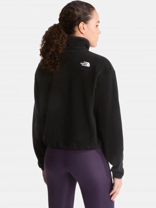 pulover polar pt. femei The North Face W Novelty Logo Glacier 1/4 Zip negru 3