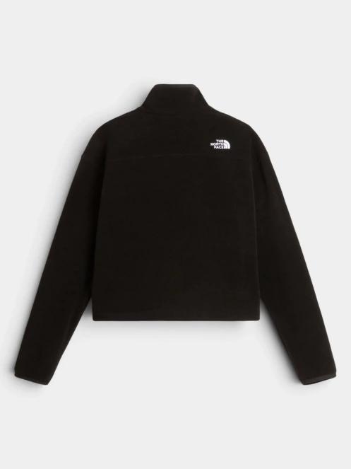 pulover polar pt. femei The North Face W Novelty Logo Glacier 1/4 Zip negru 6