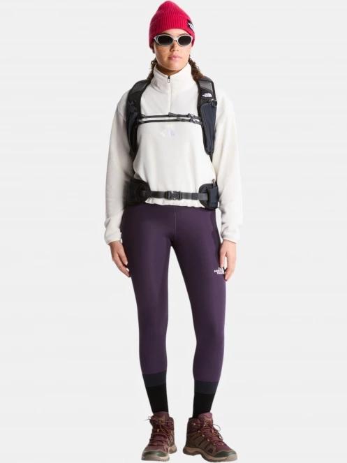 pulover polar pt. femei The North Face W Novelty Logo Glacier 1/4 Zip alb 4