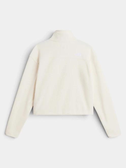 pulover polar pt. femei The North Face W Novelty Logo Glacier 1/4 Zip alb 6