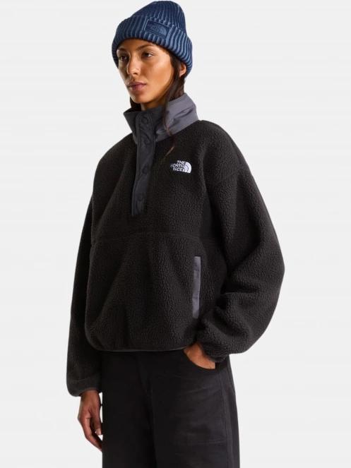 pulover polar pt. femei The North Face W Cragmont Snap 1/2 Fleece Jacket negru 2