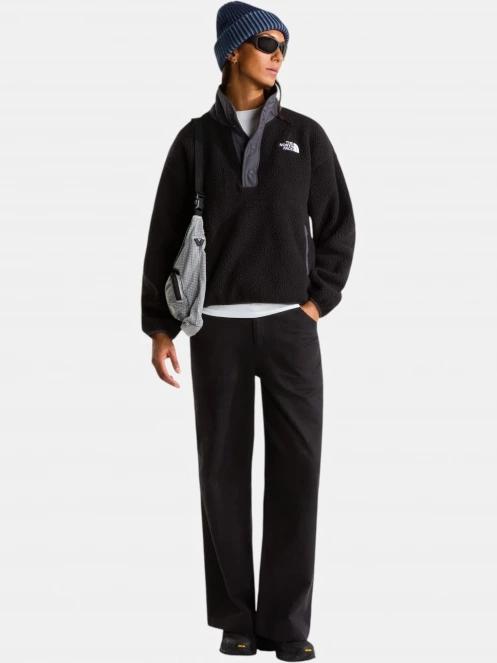 pulover polar pt. femei The North Face W Cragmont Snap 1/2 Fleece Jacket negru 4