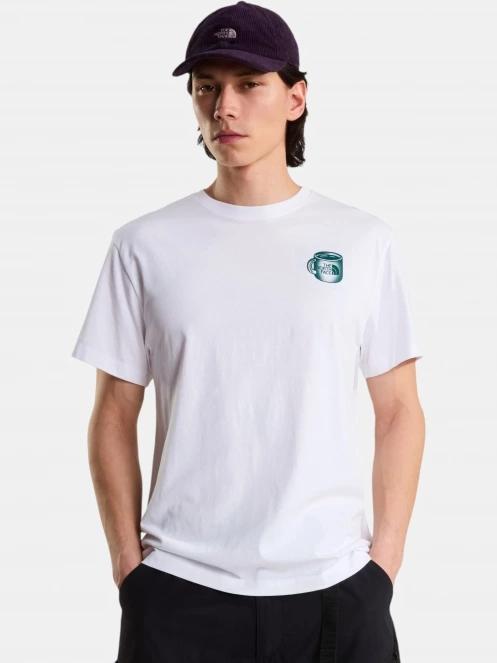tricou cu maneci scurte pt. barbati The North Face U Basecamp Barista Rlx Ss Tee-Graphic alb 2