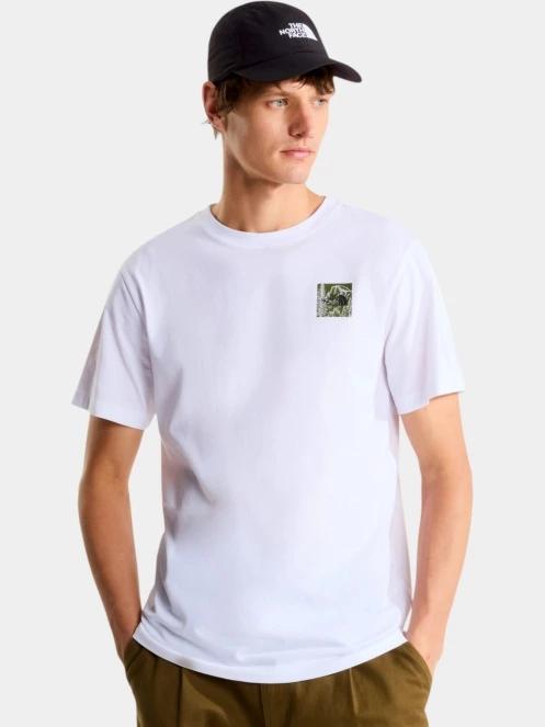 tricou cu maneci scurte pt. barbati The North Face M Monte Reg Ss Tee-Graphic alb 2