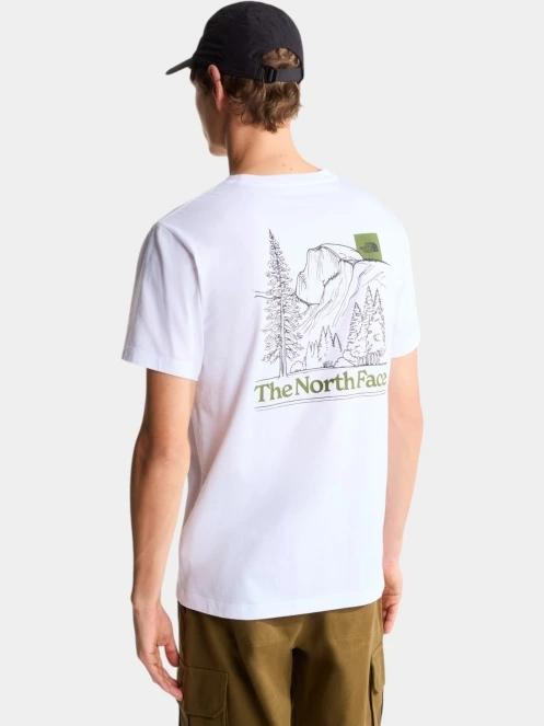 tricou cu maneci scurte pt. barbati The North Face M Monte Reg Ss Tee-Graphic alb 3
