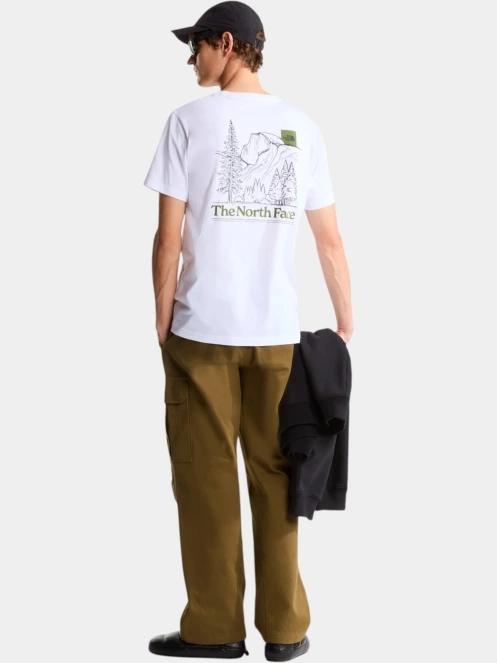 tricou cu maneci scurte pt. barbati The North Face M Monte Reg Ss Tee-Graphic alb 4