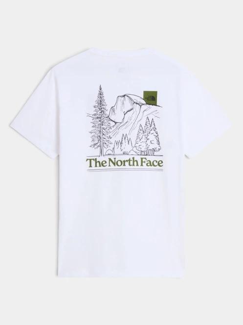 tricou cu maneci scurte pt. barbati The North Face M Monte Reg Ss Tee-Graphic alb 6