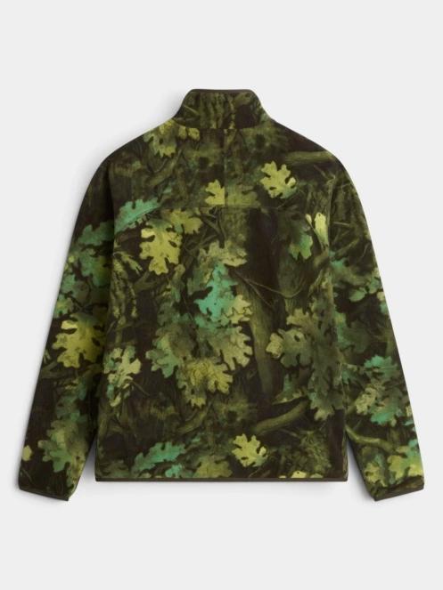 pulover polar pt. barbati The North Face M Novelty Logo Glacier 1/4 Zip - Print verde 6