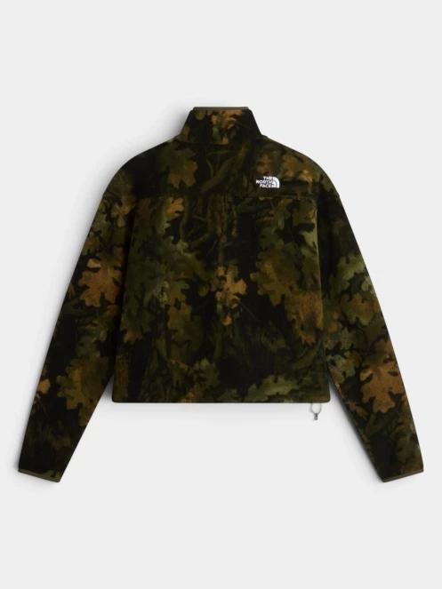 pulover polar pt. barbati The North Face W Novelty Logo Glacier 1/4 Zip - Print verde 6