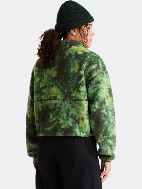 pulover polar pt. femei The North Face W Extreme Pile 2 Fz Jacket -Print verde 4