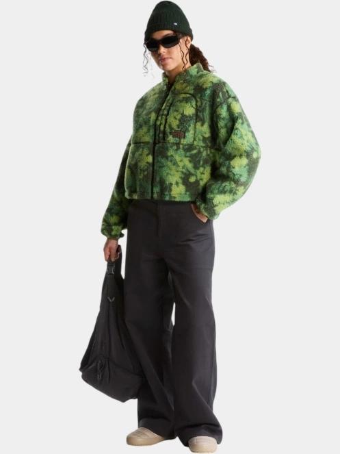 pulover polar pt. femei The North Face W Extreme Pile 2 Fz Jacket -Print verde 5