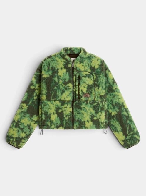 pulover polar pt. femei The North Face W Extreme Pile 2 Fz Jacket -Print verde 6