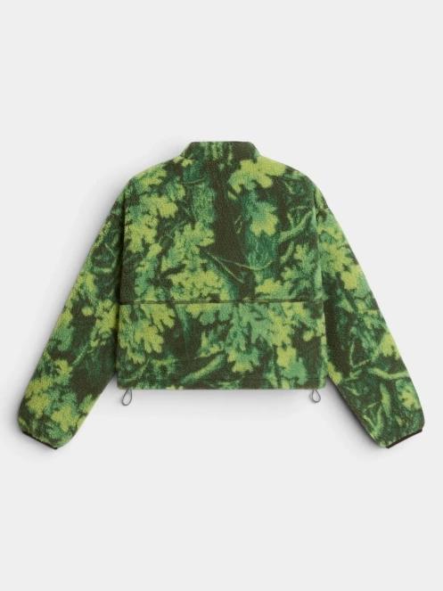 pulover polar pt. femei The North Face W Extreme Pile 2 Fz Jacket -Print verde 7