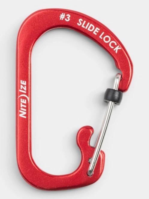 carabiniera Niteize SlideLock® Carabiner Aluminum #3 rosu 2