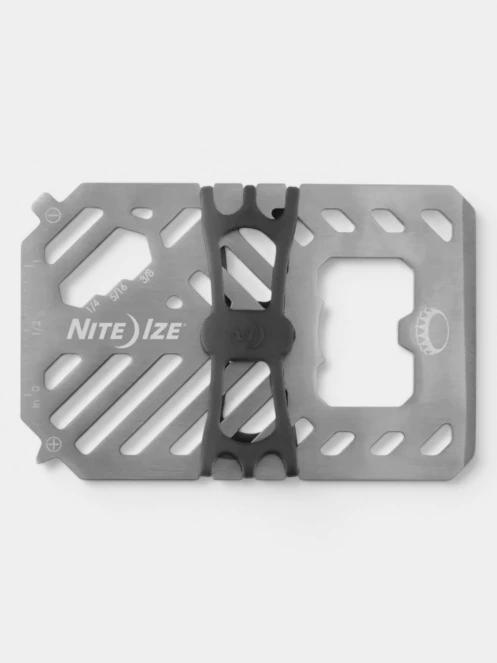 portmoneu si portmanuscris Niteize Financial Tool® Multi Tool Wallet gri 2