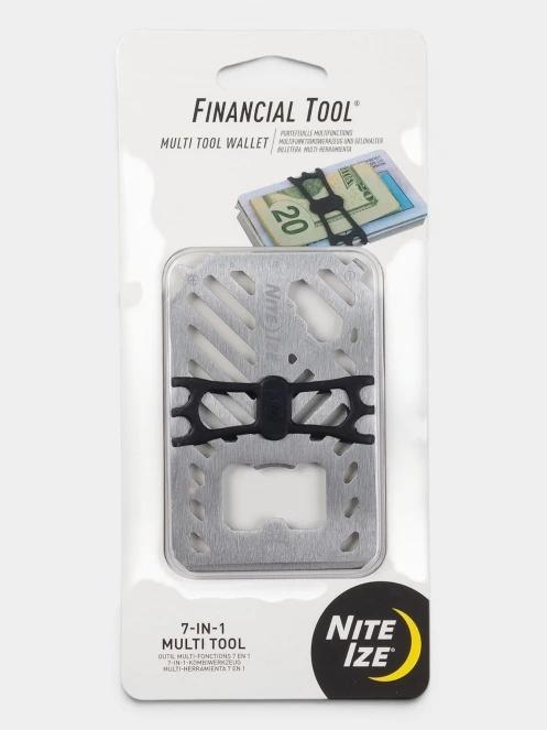 portmoneu si portmanuscris Niteize Financial Tool® Multi Tool Wallet gri 4