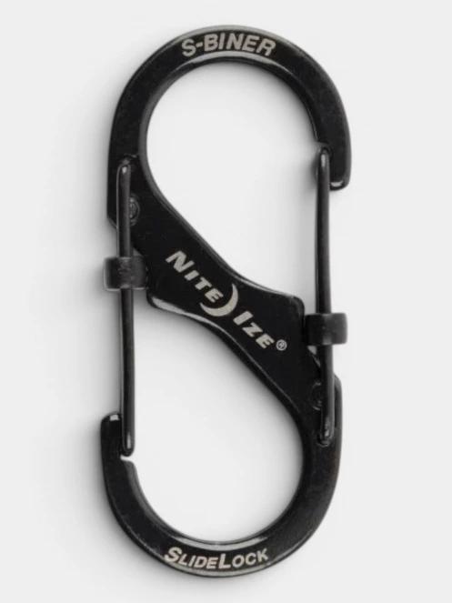 carabiniera Niteize S-Biner® SlideLock® Stainless Steel #2 negru 2