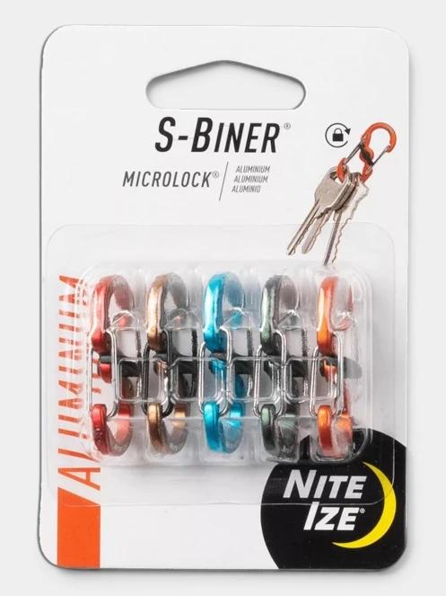 carabiniera Niteize S-Biner® MicroLock® Aluminum - 5 Pack multicolor 3