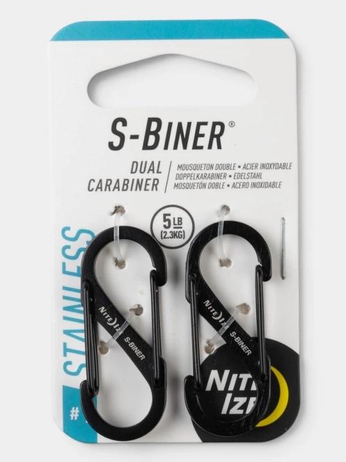 carabiniera Niteize S-Biner® Stainless Steel Dual Carabiner #1 - 2 Pack negru 3