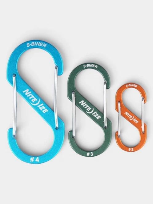 carabiniera Niteize S-Biner® Aluminum Dual Carabiner - 3 Pack multicolor 2