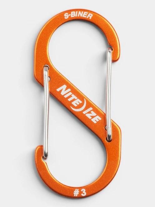 carabiniera Niteize S-Biner® Aluminum Dual Carabiner #3 portocaliu 2