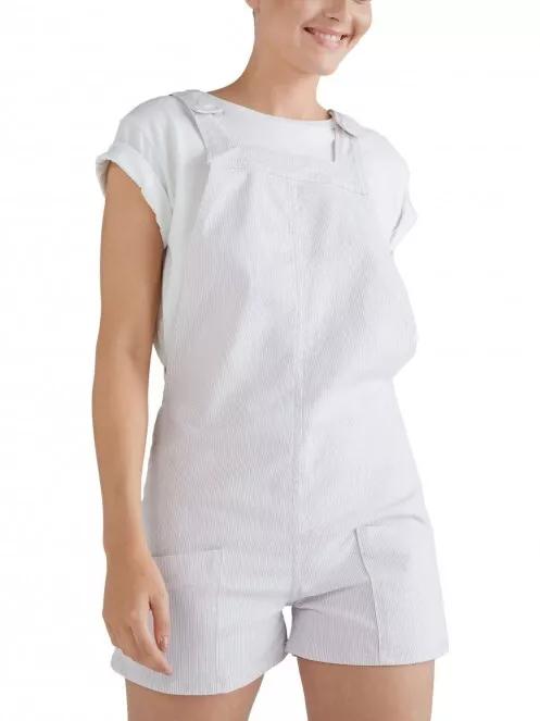 pantaloni scurti cu bretele pt. femei O'Neill O'Neill Dungaree alb 2