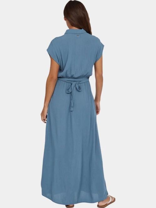 rochie lunga pt. femei O'Neill Lori Maxi Shirt Dress albastru 4