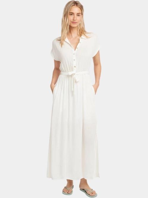 rochie camasa pt. femei O'Neill Lori Maxi Shirt Dress alb 2