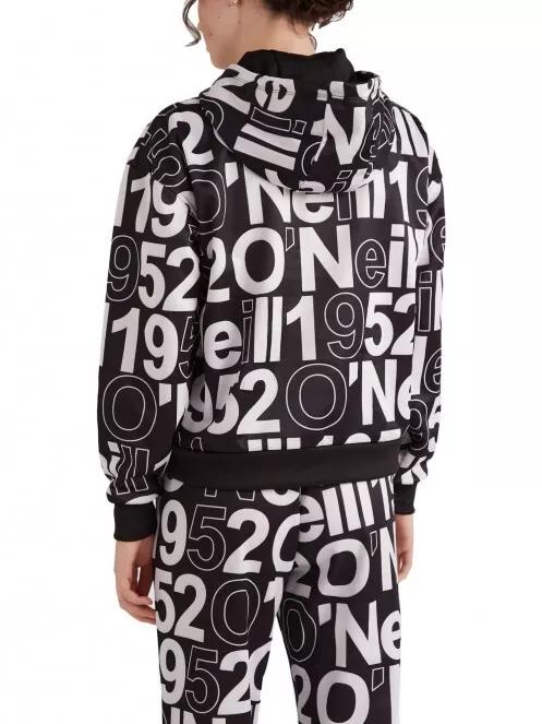 pulover cu gluga pt. femei O'Neill Rutile Aop Hooded Fleece negru 3